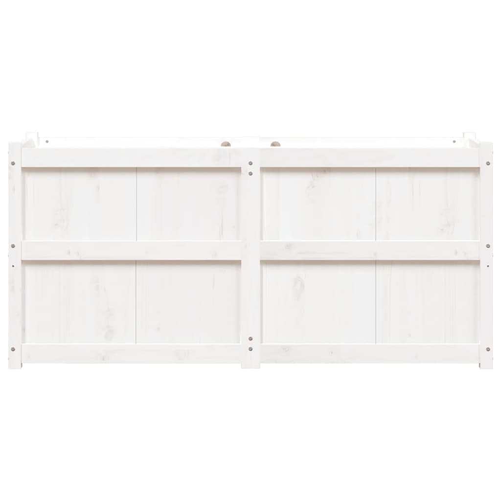 vidaXL Jardinière blanc 150x50x70 cm bois de pin massif