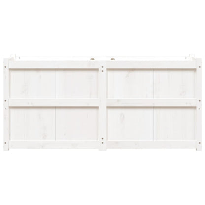 vidaXL Jardinière blanc 150x50x70 cm bois de pin massif