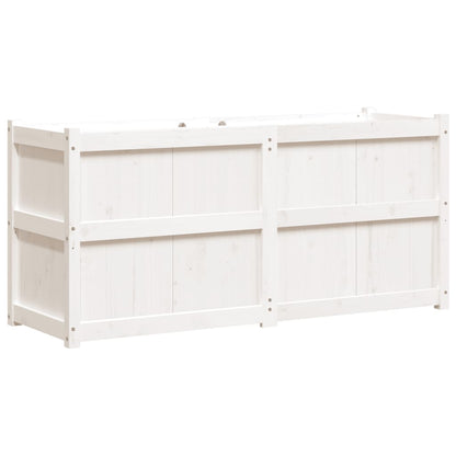 vidaXL Jardinière blanc 150x50x70 cm bois de pin massif