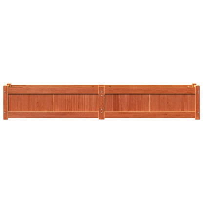 vidaXL Jardinière cire marron 180x31x31 cm bois de pin massif