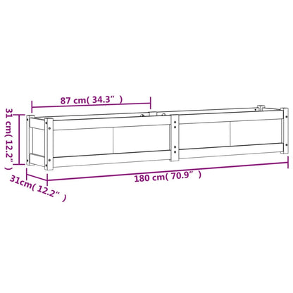 vidaXL Jardinières 2 pcs bois de pin imprégné