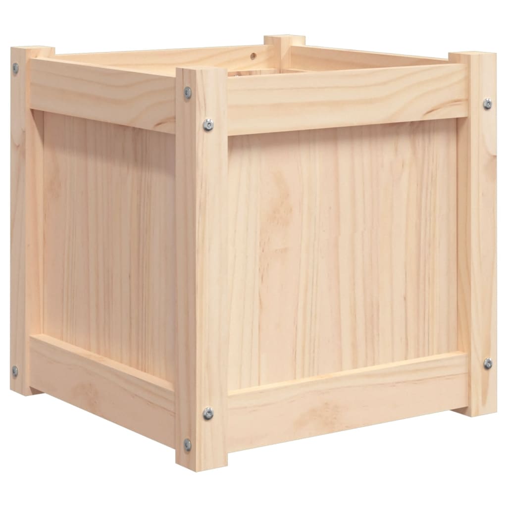 vidaXL Jardinière 40x40x40 cm bois de pin massif