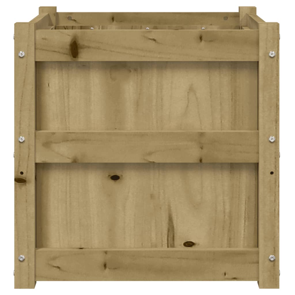 vidaXL Jardinières 2 pcs bois de pin imprégné