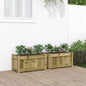 vidaXL Jardinières 2 pcs bois de pin imprégné