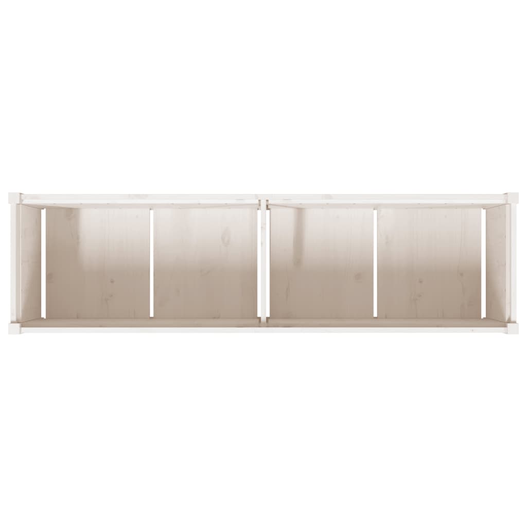 vidaXL Jardinière blanc 180x50x50 cm bois de pin massif