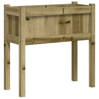 vidaXL Jardinière avec pieds 70x31x70 cm bois de pin imprégné