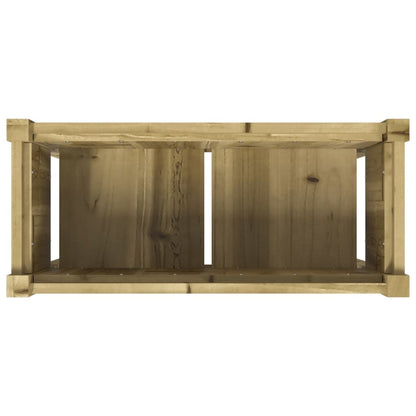 vidaXL Jardinière avec pieds 70x31x70 cm bois de pin imprégné