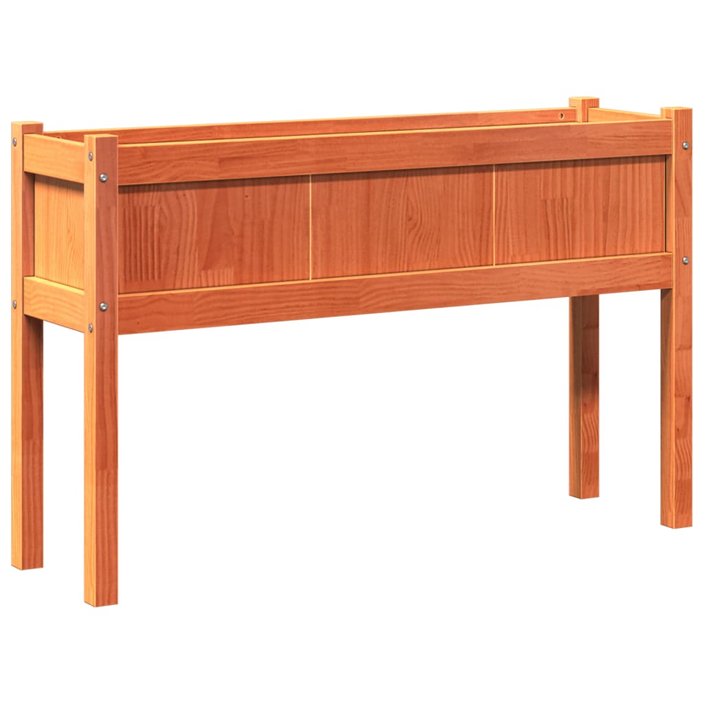 vidaXL Jardinières avec pieds et pieds 110x31x70 cm bois de pin massif
