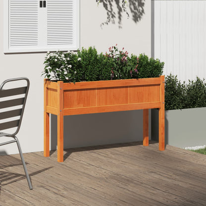 vidaXL Jardinières avec pieds et pieds 110x31x70 cm bois de pin massif