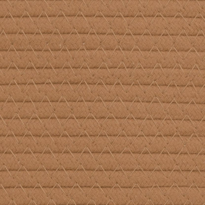 vidaXL Paniers de rangement 2 pcs marron et blanc Ø24x18 cm coton