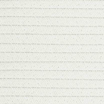 vidaXL Panier de rangement gris et blanc Ø43x38 cm coton