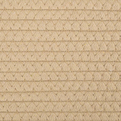 vidaXL Panier de rangement beige et blanc Ø43x38 cm coton