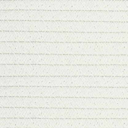 vidaXL Panier de rangement gris et blanc Ø51x33 cm coton