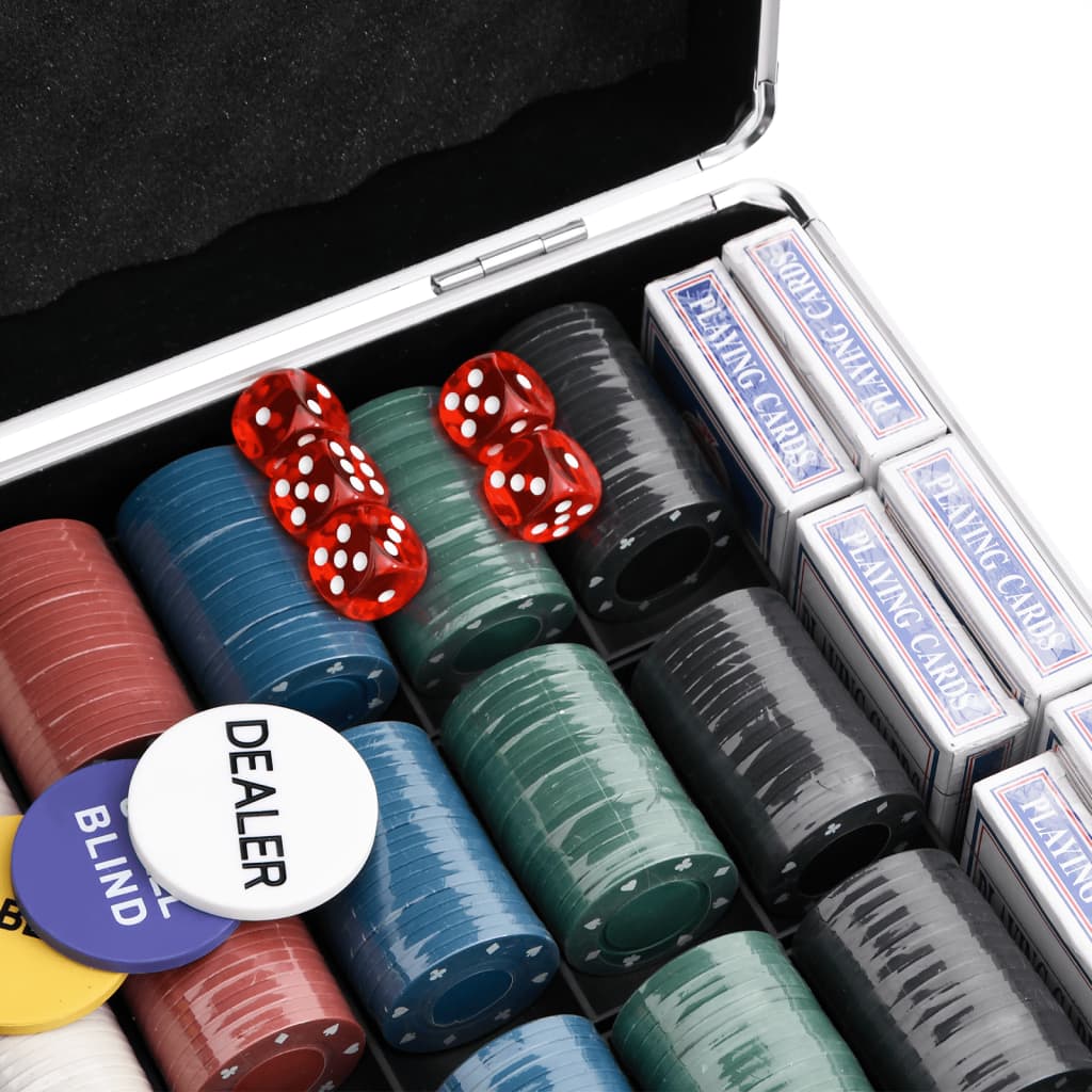 vidaXL Jeu de jetons de poker 600 pcs 4 g
