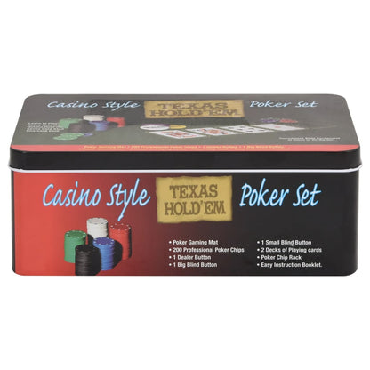 vidaXL Jeu de jetons de poker 200 pcs 4 g