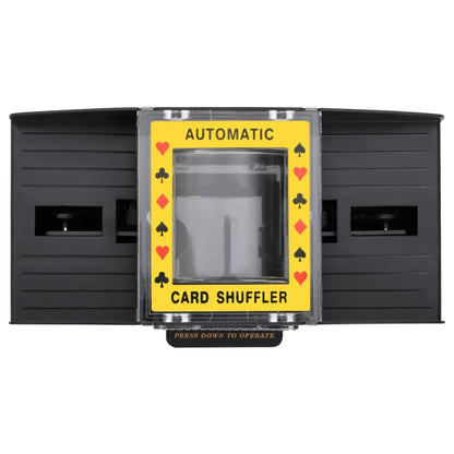 vidaXL Mélangeur de cartes automatique noir 2 jeux
