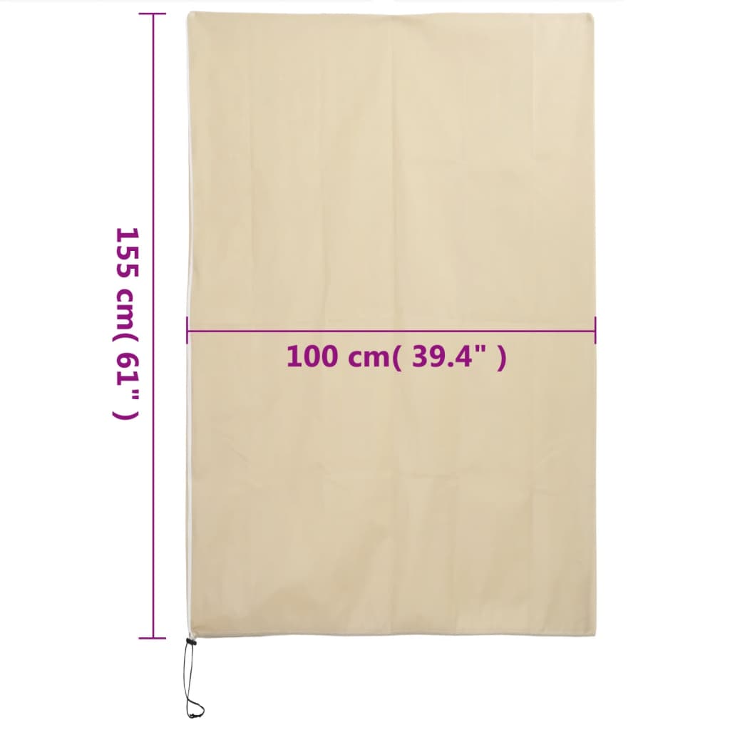 vidaXL Housses de protection pour plantes avec fermeture éclair 4 pcs