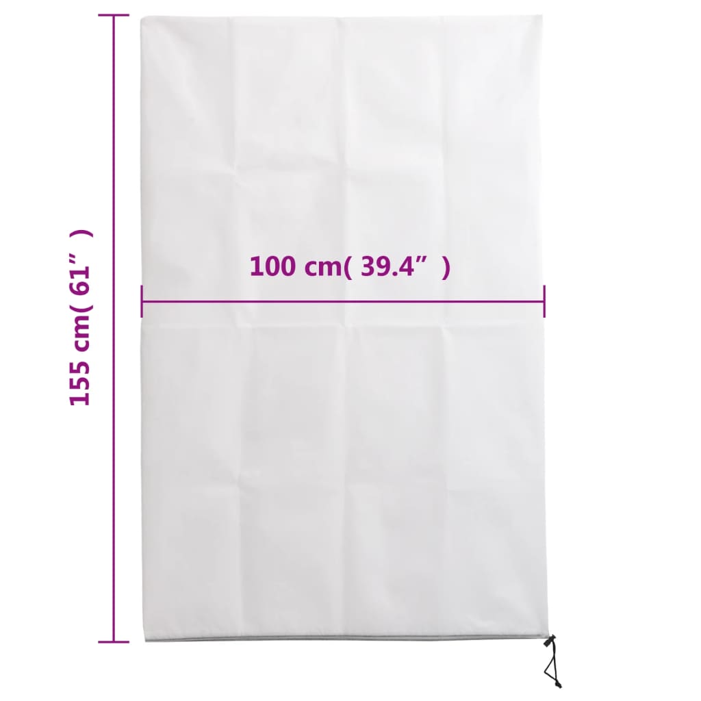 vidaXL Housses de protection pour plantes avec fermeture éclair 10 pcs