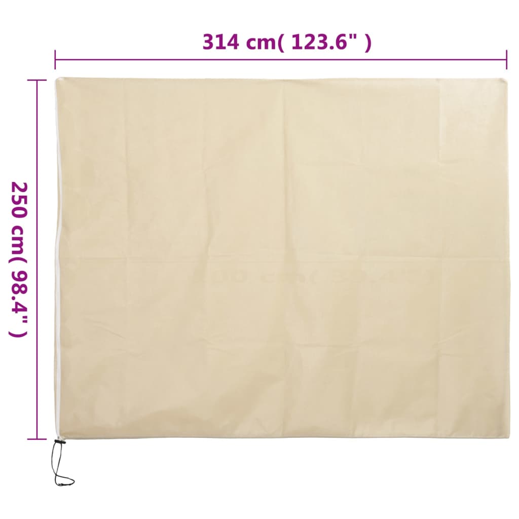 vidaXL Housses de protection pour plantes avec fermeture éclair 4 pcs