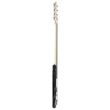 vidaXL Guitare basse électrique de débutants sac brun et blanc 4/4 46"