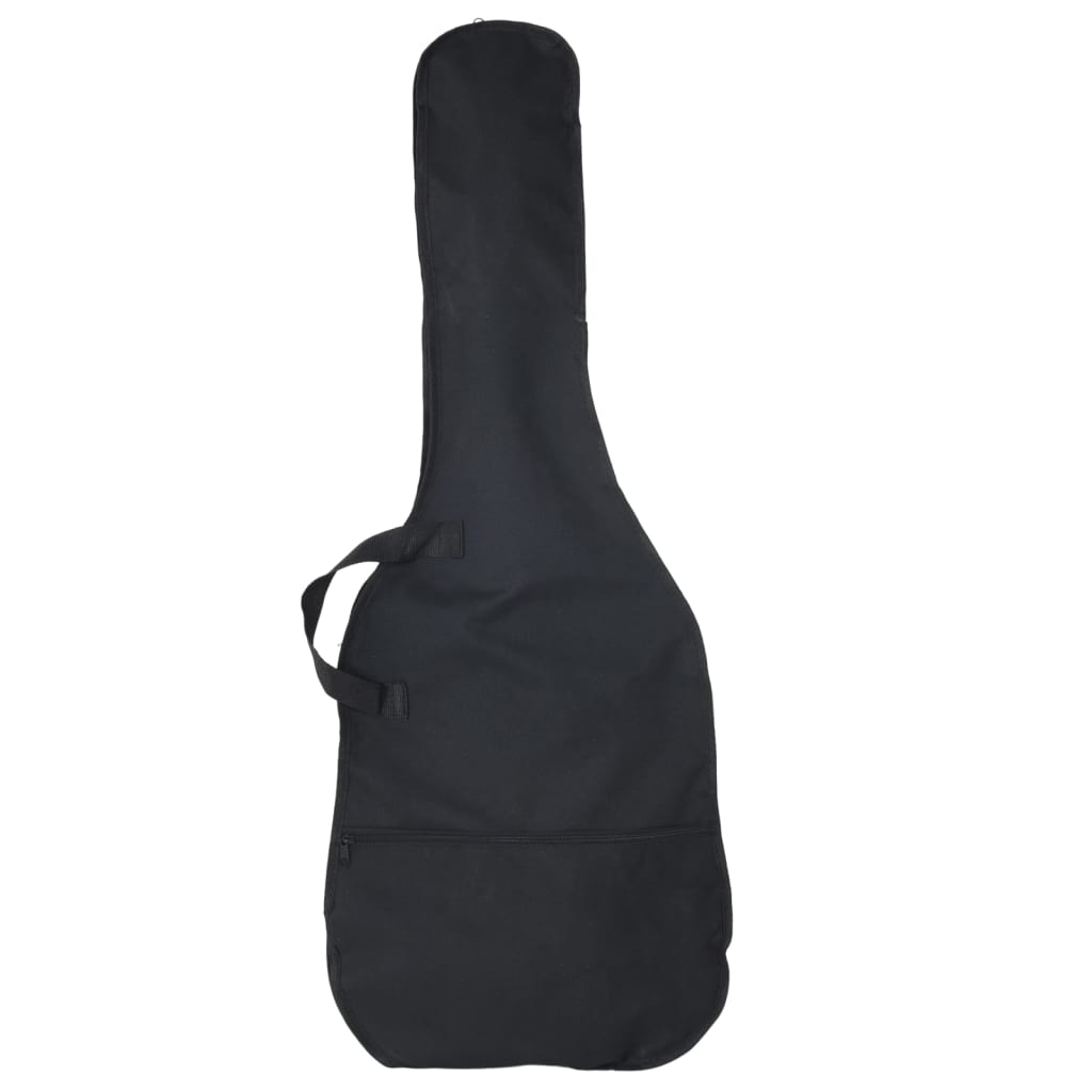 vidaXL Guitare basse électrique de débutants sac brun et blanc 4/4 46"