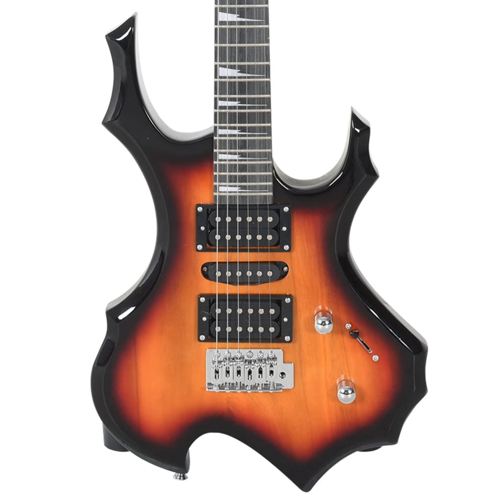 vidaXL Guitare électrique pour débutants et sac marron et noir 4/4 39"