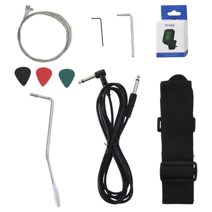 vidaXL Guitare électrique pour débutants et sac marron et noir 4/4 39"