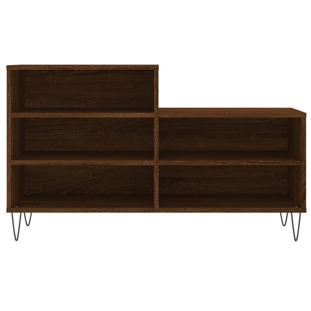 vidaXL Armoire à chaussures Chêne marron 102x36x60cm Bois d'ingénierie
