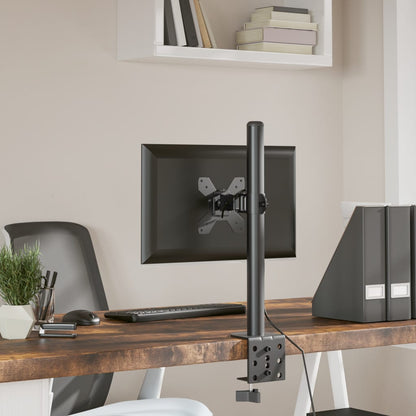 vidaXL Support de moniteur noir acier VESA 75/100 mm