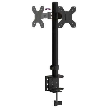 vidaXL Support de moniteur noir acier VESA 75/100 mm