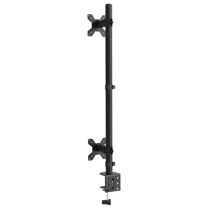 vidaXL Support de moniteur double noir acier VESA 75/100 mm