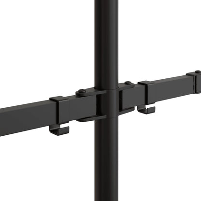 vidaXL Support de moniteur double noir acier VESA 75/100 mm