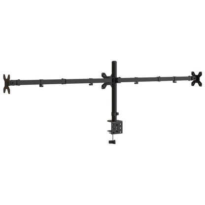 vidaXL Support de moniteur triple noir acier VESA 75/100 mm