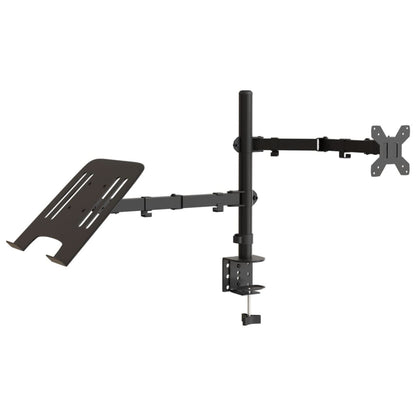 vidaXL Support de moniteur noir acier VESA 75/100 mm