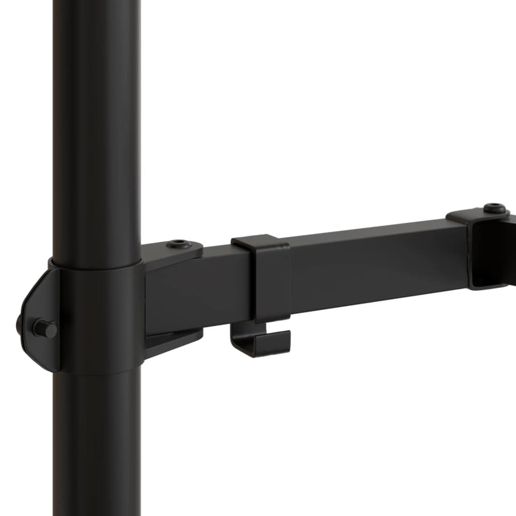 vidaXL Support de moniteur noir acier VESA 75/100 mm