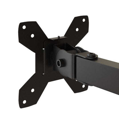 vidaXL Support de moniteur double noir acier VESA 75/100 mm