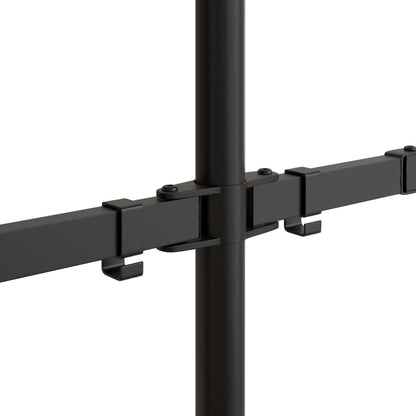 vidaXL Support de moniteur double noir acier VESA 75/100 mm