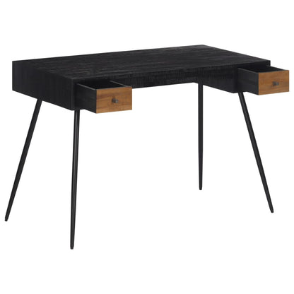 vidaXL Bureau 117x56,5x75 cm teck massif récupéré