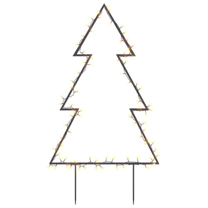vidaXL Décoration lumineuse arbre de Noël avec piquets 80 LED 60 cm