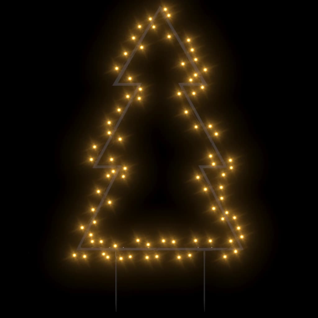 vidaXL Décoration lumineuse arbre de Noël avec piquets 80 LED 60 cm