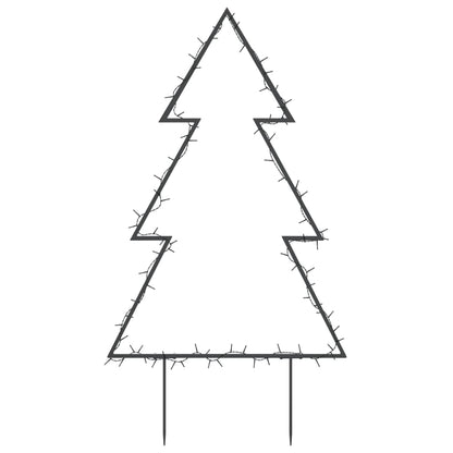 vidaXL Décoration lumineuse arbre de Noël avec piquets 80 LED 60 cm