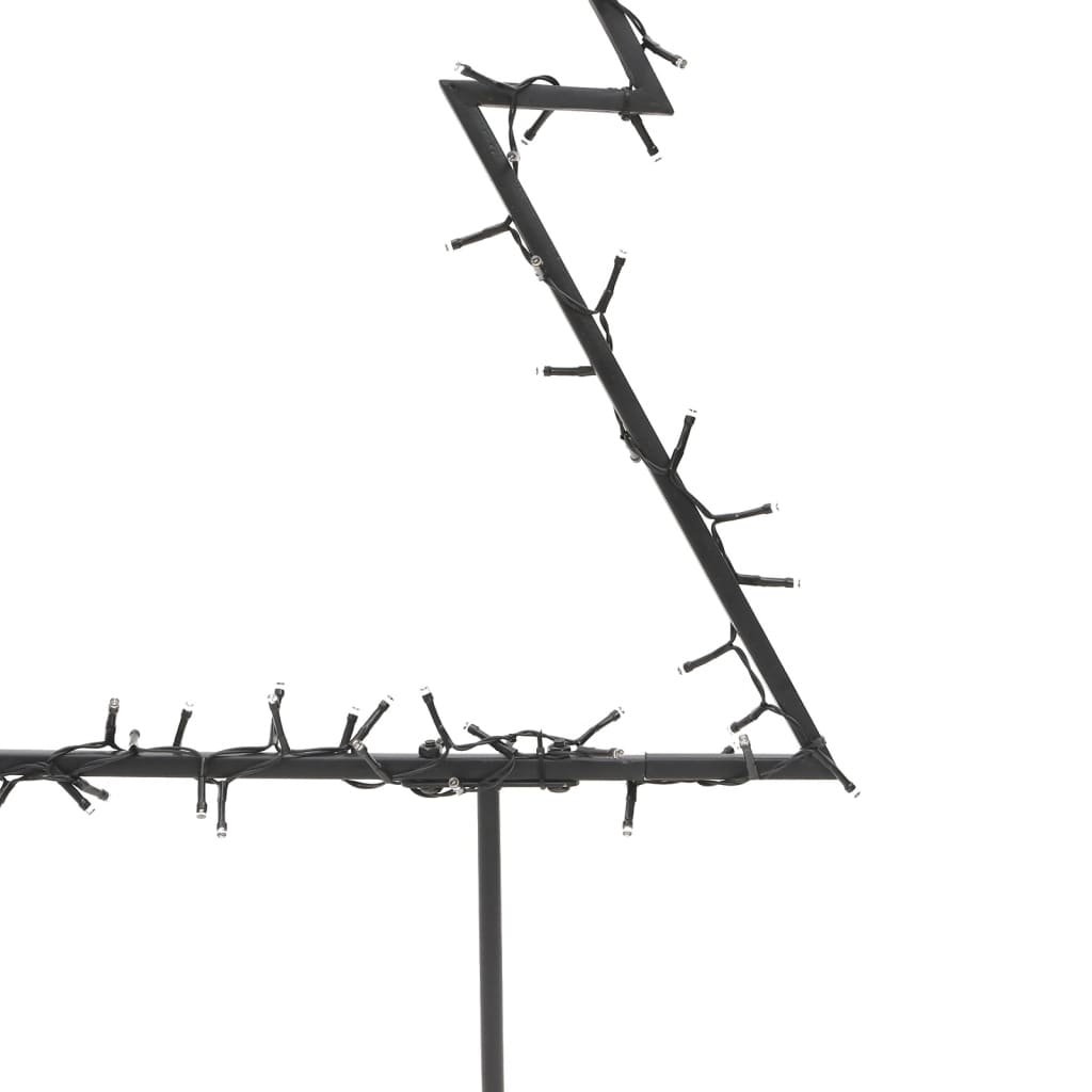 vidaXL Décoration lumineuse arbre de Noël avec piquets 80 LED 60 cm