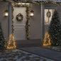 vidaXL Décoration lumineuse arbre de Noël avec piquets 80 LED 60 cm