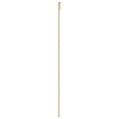 vidaXL Porte coulissante doré 76x205 cm verre ESG clair et aluminium