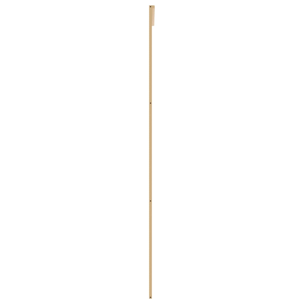 vidaXL Porte coulissante doré 102,5x205cm verre ESG clair et aluminium