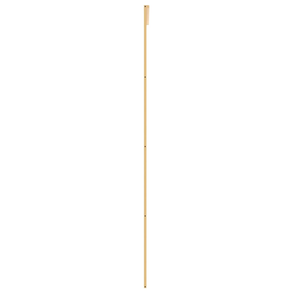 vidaXL Porte coulissante doré 102,5x205cm verre ESG clair et aluminium