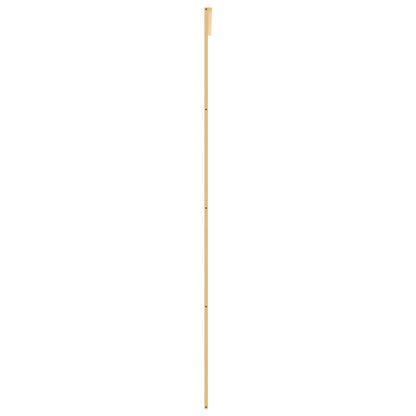 vidaXL Porte coulissante doré 76x205 cm verre ESG clair et aluminium