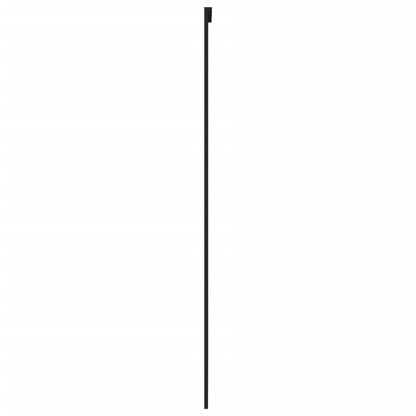 vidaXL Porte coulissante noir 102,5x205 cm verre trempé aluminium