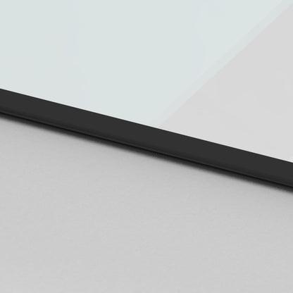 vidaXL Porte coulissante noir 90x205 cm verre trempé aluminium