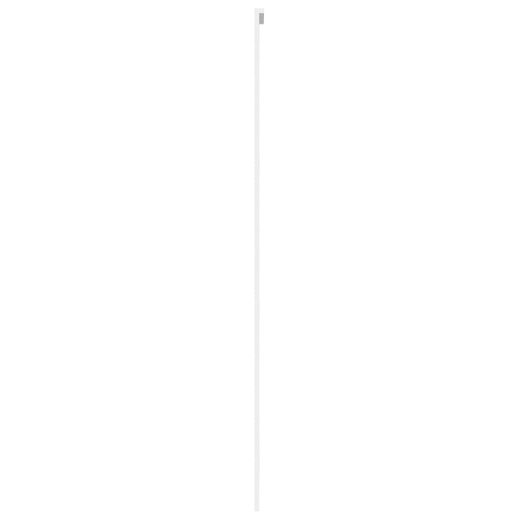 vidaXL Porte coulissante blanc 76x205 cm verre trempé aluminium